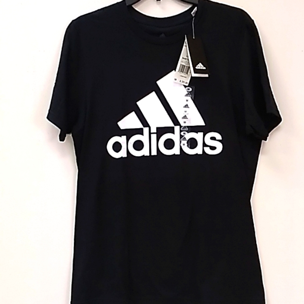 Adidas men’s tee medium black short sleeve NWT